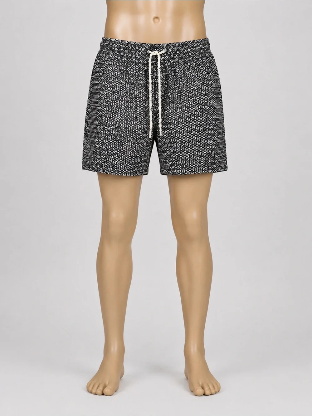 Goodfellow & Co Black Micro-Pattern Swim Trunks